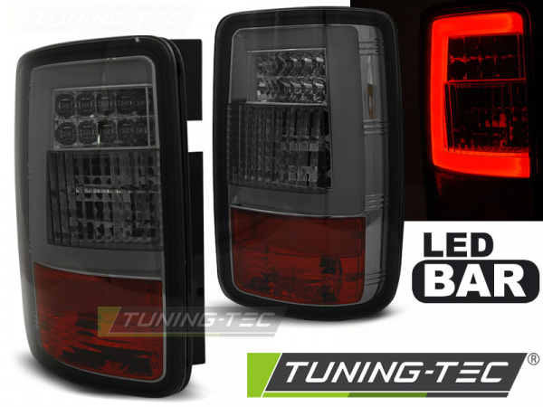 LED Lightbar Design Rückleuchten für VW Caddy 3 (2K) 03-14 chrom/rauch